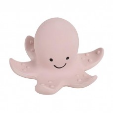 Natural Rubber Octopus Teether/ Bath toy and rattle